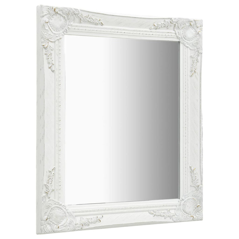 Ginter Rectangle Mirror, White, 50cm H x 60cm W