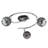 Lambright 34.5cm 3 -Light Track Kit-13615212