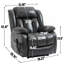 Fauteuil inclinable électrique à deux moteurs avec réglage à 8 points et chauffage lombaire avec position infinie et double moteur