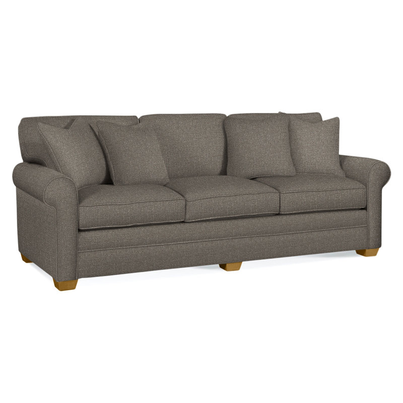 Bedford Upholstered 98'' Sofa, Honey, Gray Sugar Performance; 0863-84