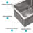 Deep Stainless Steel Undermount Sink - Modern Design For Effortless Kitchen Use
