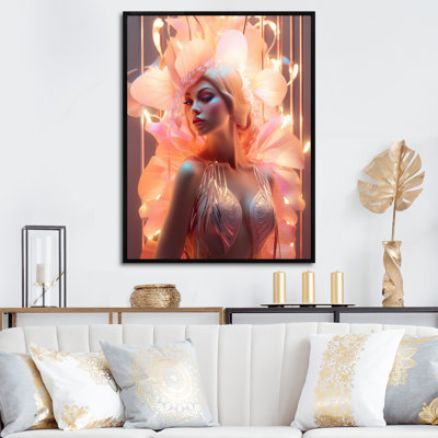 «Pink Cabaret Sensual Dancer», reproduction sur toile