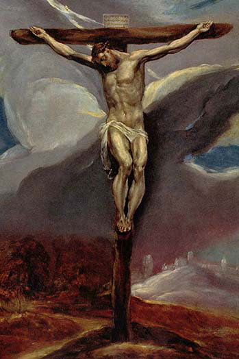Christ à la croix - Impression, H 36 po x l 24 po