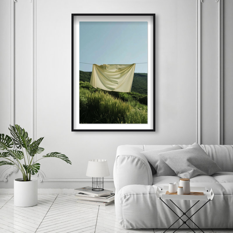 Floating Cotton I Print by Oliver Gal, 25.5"H x 17.5"W, Black Shadowbox