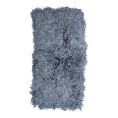 Handmade Sheepskin Steel Gray Rug