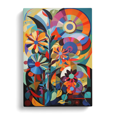 Constructivism Flowers Vol.4 - Wrapped Canvas Print