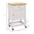 Versatile Rolling Kitchen Cart With Sturdy Rubberwood Top And Abundant Storage-1853176285