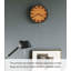 Horloge murale Rin Yamazaki, décoration moderne en bois, acier et bois, deuxième mouvement-46492069
