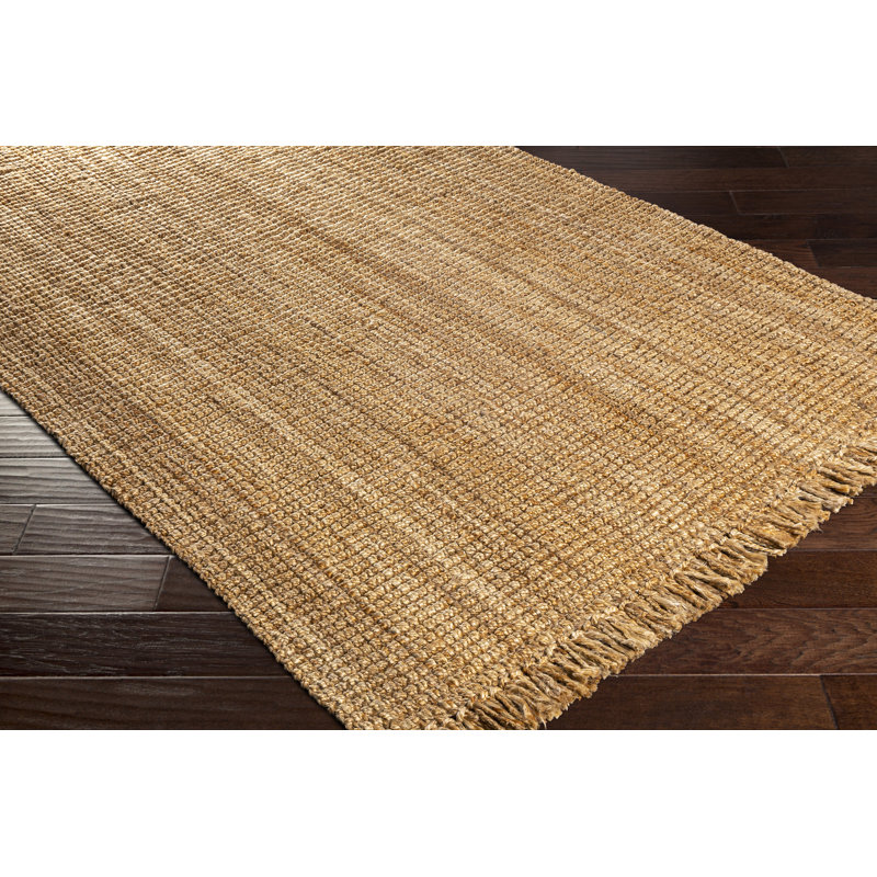 Tapis en jute et en sisal tissé à la main résistant aux taches Ikumi, Rectangle 7 pi 6 po x 9 pi 6 po