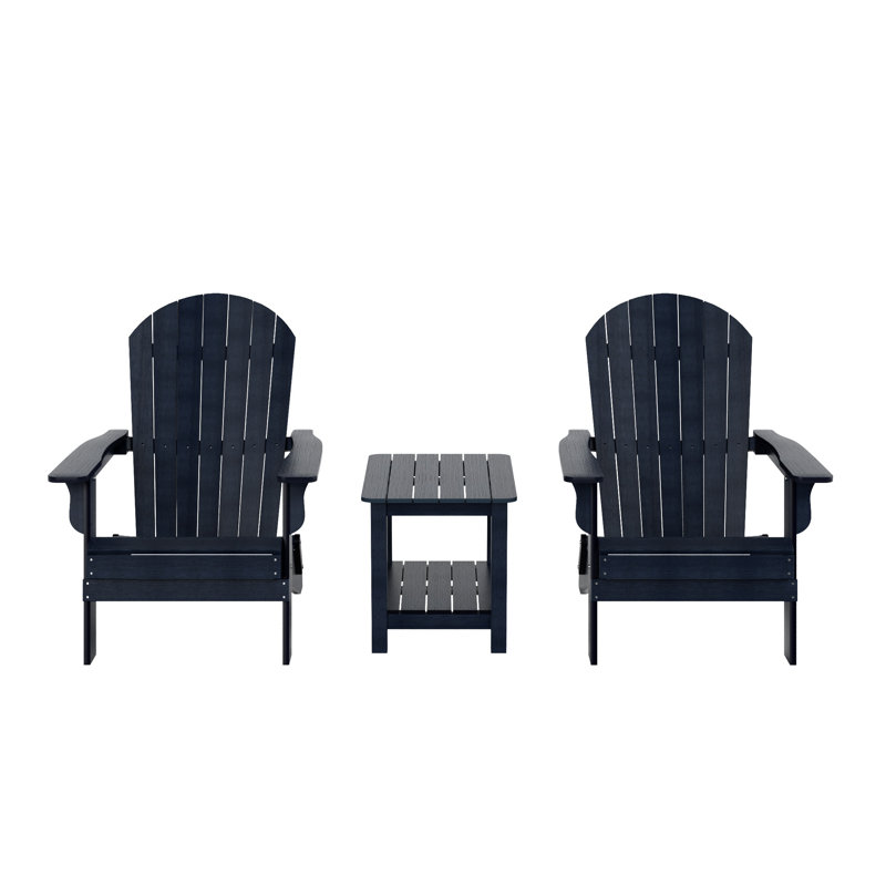 Arrlo 2 - Person Patio Conversation Set, Navy Blue