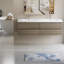 Floating Bathroom Vanity With Sink, Modern Wall-Mounted Bathroom Storage Vanity Cabinet With Two Resin Top Basin And Four Soft Close Drawers