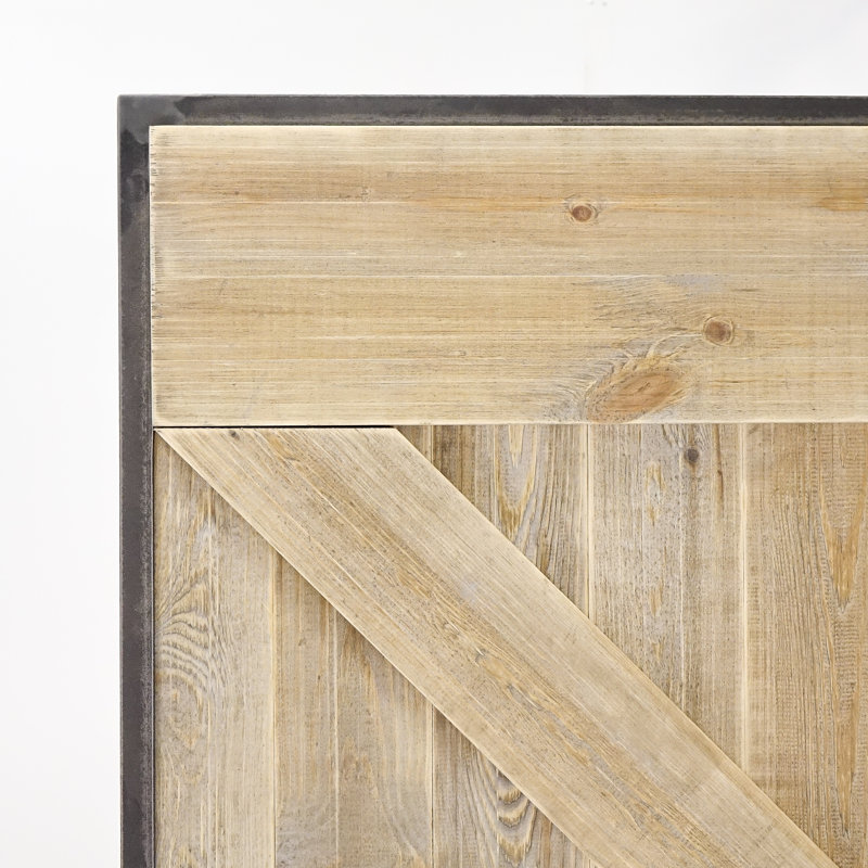 Frey Solid Pine Sliding Door, Grey