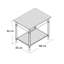 Yoko Glass Top End Table