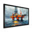 «Grey Orange Summer Summer Rig In Ocean - Oil RIGS / Fields», art mural-1884456166-1884456174