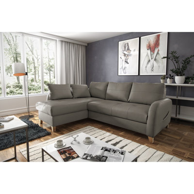Roger Leather Corner Sofa