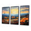 Ensemble de salon art mural coquelicots orange River River-1751601151-1751601026