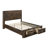 Jare Platform Storage Bed in Rustic Walnut-470063789