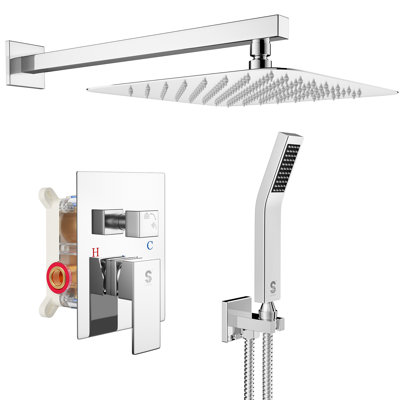Système de douche complet avec valve brute