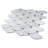 Supreme Tile White Carrara Octagon and Dot Marble Look Mosaic Wall Tile