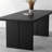 62.99" Black Rectangular Solid Wood Dining Table-2093312484