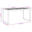 Solid Wood Top Metal Base Dining Table-703112654