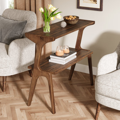 2-Tier Slim Sofa End Table