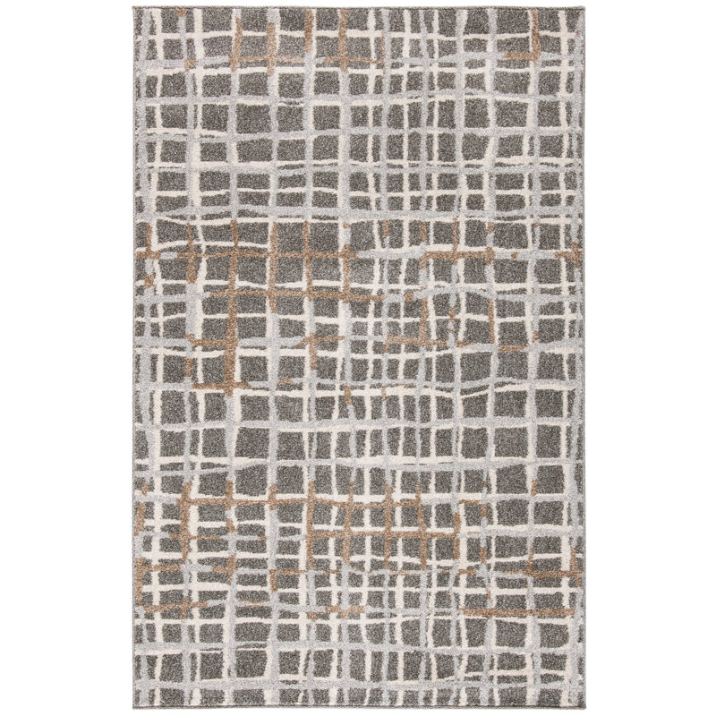 Seto Performance Abstract Rug, Rectangle 4' x 6'