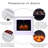 White Manufactured Wood Electric Fireplace