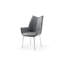 Chaise de salle à manger rembourrée gris foncé Modern Luxury 
