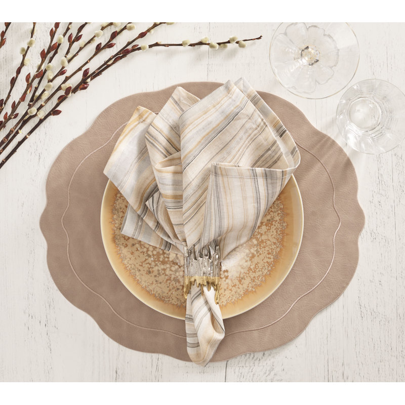 Tailored Placemat, Taupe