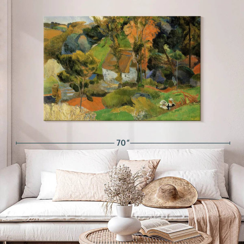 Paysage d'Alvord à Pont-Aven, H 34 po x l 51 po