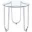 Ensemble de tables basses rondes en verre trempé 2 pièces Dutton, parfait pour les espaces de vie modernes et élégants.