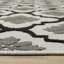Tapis intérieur / extérieur géométrique / floral beige / noir Inessa-2011722042