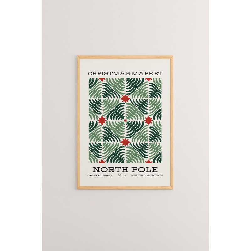 «Festive Christmas», peinture encadrée décorative de 13,0 po x 19,0 po | Cadre 100% bois massif (épaisseur: 0,8 pouce), œuvre d'art 100% MDF | Impression numérique pour des couleurs vives, décoration murale parfaite pour la maison et le bureau