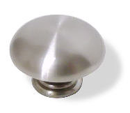 (5 Pack) 1-1/8 inch Classic Knob Satin Nickel