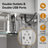 Recessed or Surface Mount LED Medicine Cabinet with Mirror, Frameless, Defogger, Outlets & USBs-805808069
