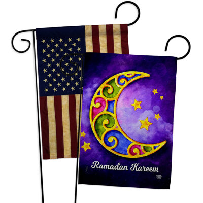 Double Sided 18.5'' H x 13'' W Polyester Garden Flag