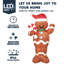 5ft Christmas Inflatable Gingerbread with Candy Canes