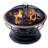 Hammered Copper Fire Pit With Copper Lid and Mesh Spark Guard (Converts to Table)