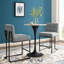 Tabouret de comptoir rembourré en acier inoxydable Privy-2128486962-2129647286