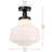 Steverson Glass Semi Flush Mount-898322063-898322065-898322068