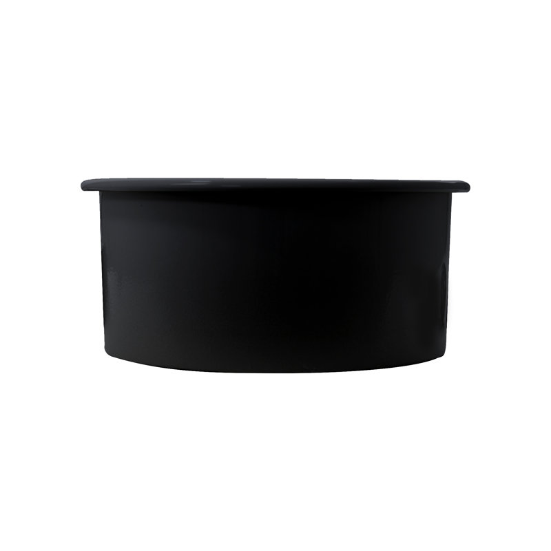 Hyannis 17.75'' L Single Basin Kitchen Sink, Matte Black