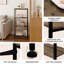 Shelf, Recess Shelf With 4 Levels, Kitchen Shelf, Spice Rack, Standing Shelf, Ladder Shelf, Narrow For Kitchen, Living Room, Wood Material Metal, White Light Oak, 50 X 78 X 20 Cm-1475889540-1475889543