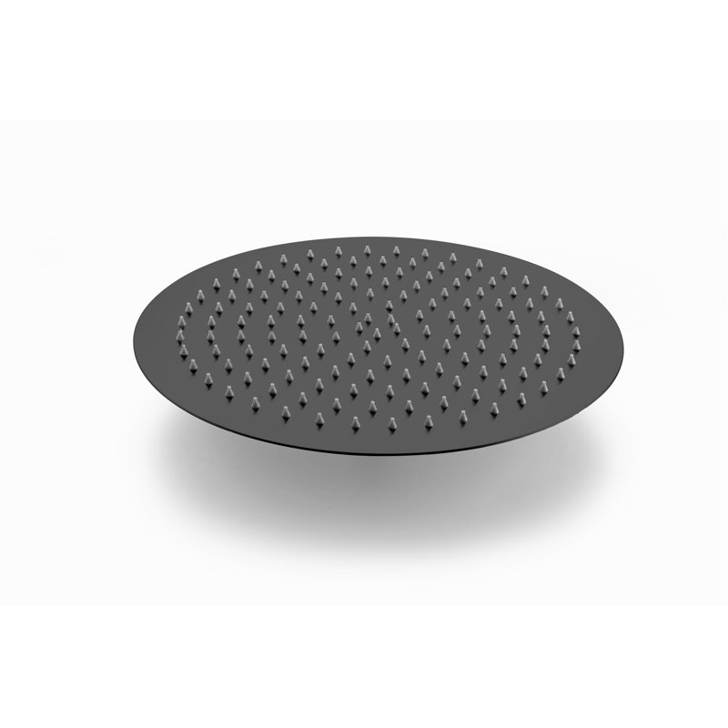 Tête de douche de salle de bain noire matte fixée au mur - Tête de pluie haute en acier inoxydable de 10 po et douche à main, ensemble de valve à 2 voies avec