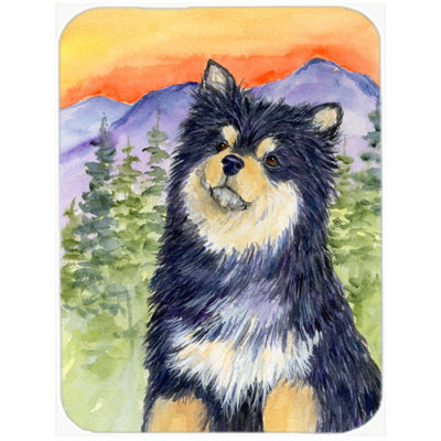 Caroline's Treasures Finnish Lapphund Glass Cutting Board
