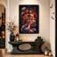 Impression sur toile Fiery Crowned Skull-1063495405