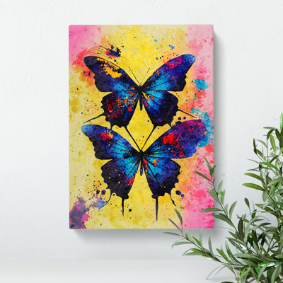 Butterflies Paint Splatter No.3 - Wall Art