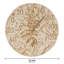 Thermomètre sumac à horloge jaune 14,5"