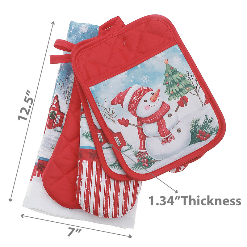 5 Pc Kitchen Set (Snowman)