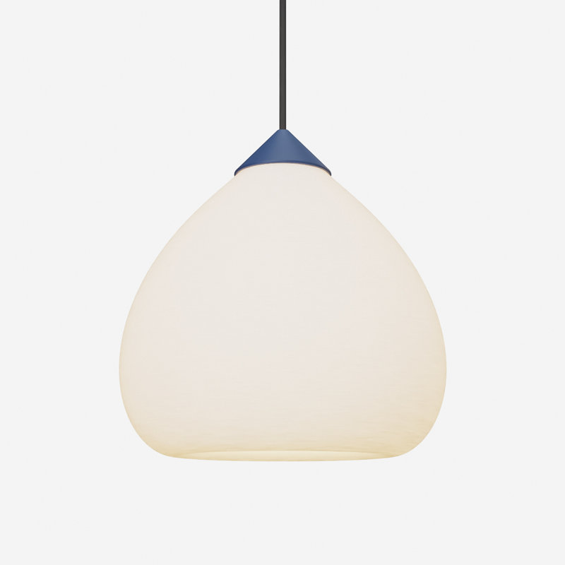 Gulp Pendant Light, 14.6" H x 9.45" W x 9.84" D, Black, Midnight